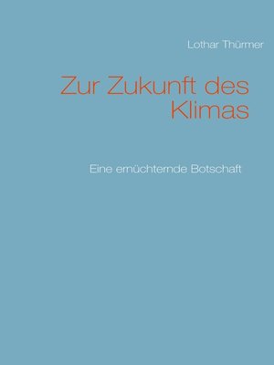 cover image of Zur Zukunft des Klimas